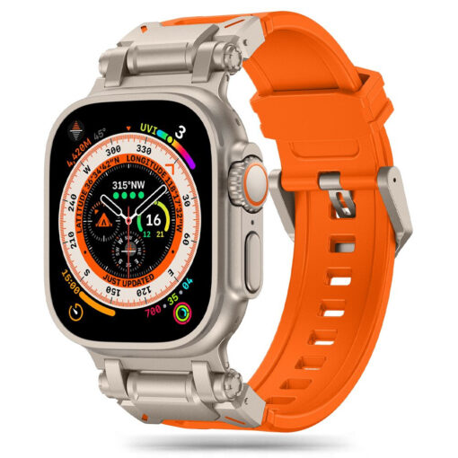 Apple Watch 42444549 mm rihm Delta Pro silikoonist ja metallist oran